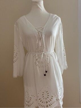 Solitaire Swim White Swimwear Top